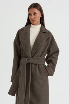 Пальто 1196 шоколад V&N fashion