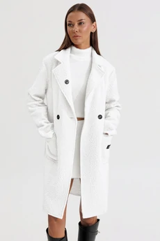 Пальто 1197 белый V&N fashion
