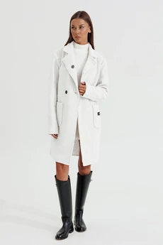Пальто 1197 белый V&N fashion