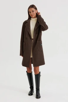 Пальто 1197-1 шоколад V&N fashion