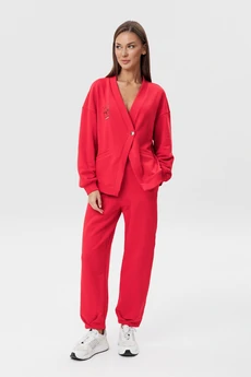Костюм брючный 1201 красный V&N fashion