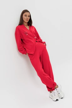Костюм брючный 1201 красный V&N fashion
