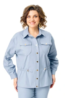 Костюм брючный 1202 голубой дым VI ORO