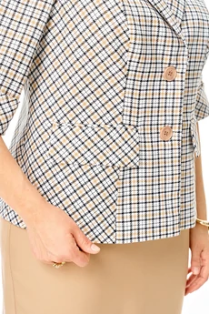 Костюм с юбкой 1247 бежевый VI ORO