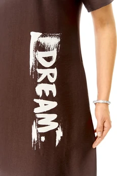 Платье 1252 шоколад + молоко VI ORO