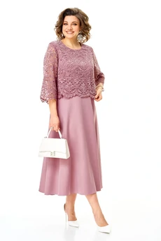 Платье 1253 пфльная роза VI ORO