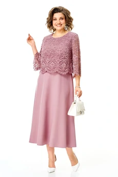 Платье 1253 пфльная роза VI ORO