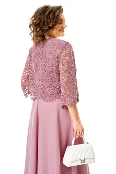 Платье 1253 пфльная роза VI ORO