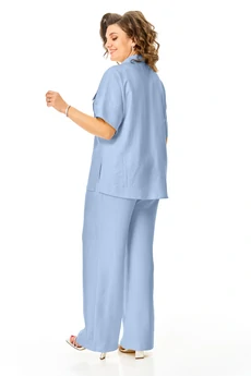 Костюм брючный 1257 голубой VI ORO