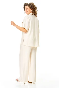 Костюм брючный 1257 молоко VI ORO