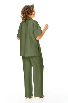 Костюм брючный 1257 оливка VI ORO