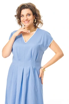 Платье 1258 голубой VI ORO