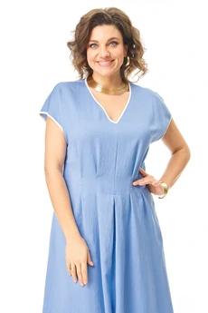Платье 1258 голубой VI ORO
