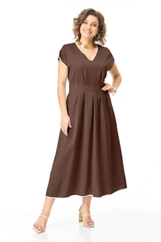 Платье 1258 шоколад VI ORO