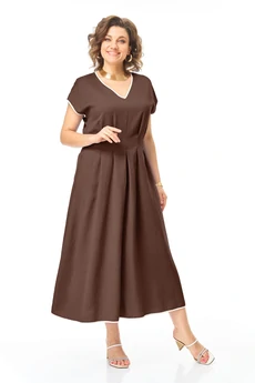 Платье 1258 шоколад VI ORO