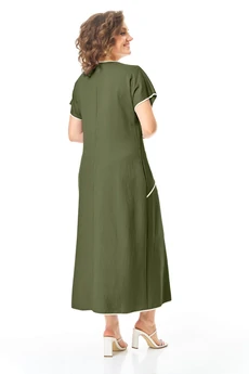 Платье 1260 оливка VI ORO