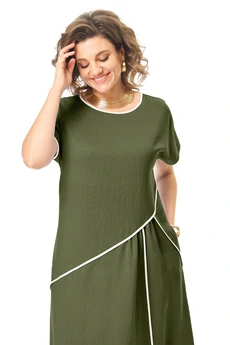 Платье 1260 оливка VI ORO