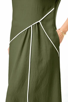 Платье 1260 оливка VI ORO