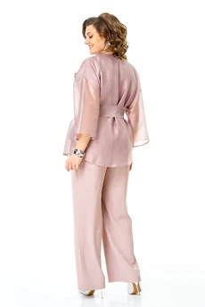 Костюм брючный 1262 пыльная роза VI ORO