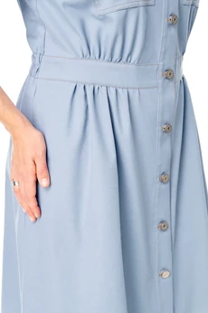 Платье 1263 голубой дым VI ORO