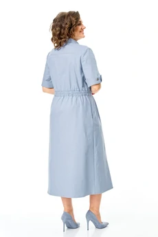 Платье 1263 голубой дым VI ORO