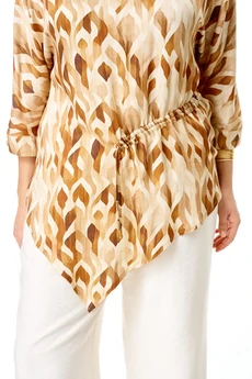 Костюм брючный 1264-1 облака+луковки VI ORO