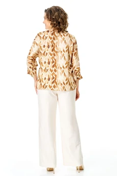 Костюм брючный 1264-1 облака+луковки VI ORO