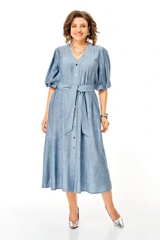 Платье 1275 голубой VI ORO