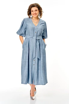 Платье 1275 голубой VI ORO