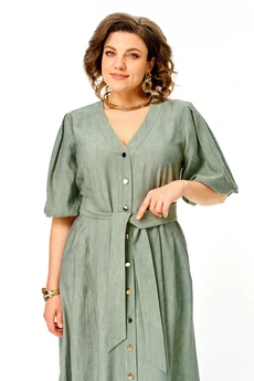 Платье 1275 оливка VI ORO