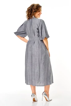 Платье 1275 стальной VI ORO