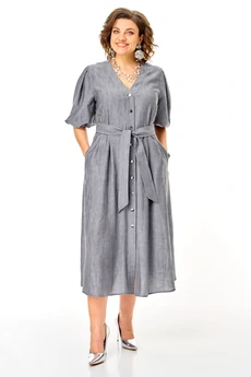 Платье 1275 стальной VI ORO