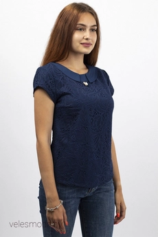 Блузка 554 синий VIZAVI TEKSTIL