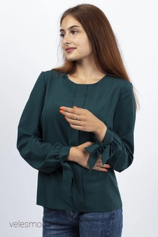 Блузка 605 изумруд VIZAVI TEKSTIL