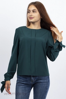 Блузка 605 изумруд VIZAVI TEKSTIL