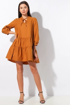 Платье 633 горчица VIZAVI TEKSTIL