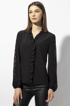 Блуза 652 черный VIZAVI TEKSTIL