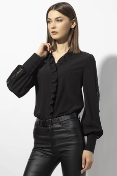 Блузка 655 черный VIZAVI TEKSTIL