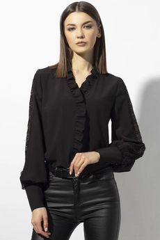 Блузка 655 черный VIZAVI TEKSTIL