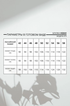 Блуза 673 VIZAVI TEKSTIL