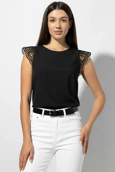 Блузка 673 черный VIZAVI TEKSTIL