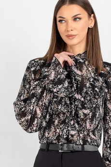 Блузка 744 цветы VIZAVI TEKSTIL