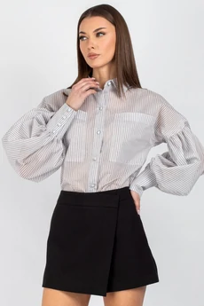 Рубашка 745 серо‑голубая полоска VIZAVI TEKSTIL