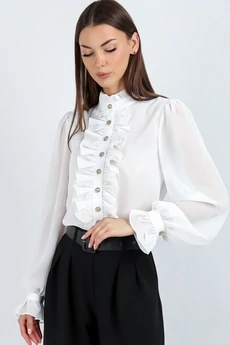 Блузка 750-2 белый VIZAVI TEKSTIL