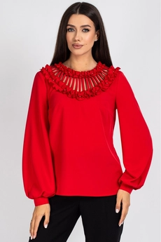 Блузка 821 красный VIZAVI TEKSTIL