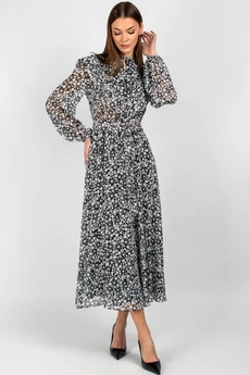 Платье 833 черно-белый VIZAVI TEKSTIL