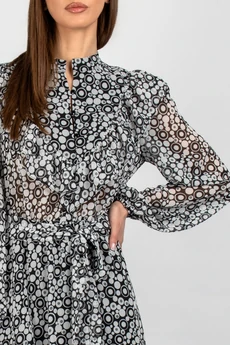 Платье 833 черно-белый VIZAVI TEKSTIL