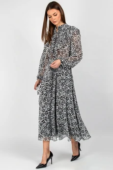 Платье 833 черно-белый VIZAVI TEKSTIL