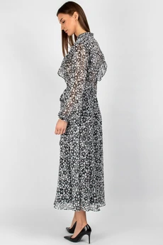 Платье 833 черно-белый VIZAVI TEKSTIL