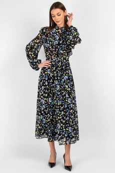 Платье 833-1 цветы VIZAVI TEKSTIL